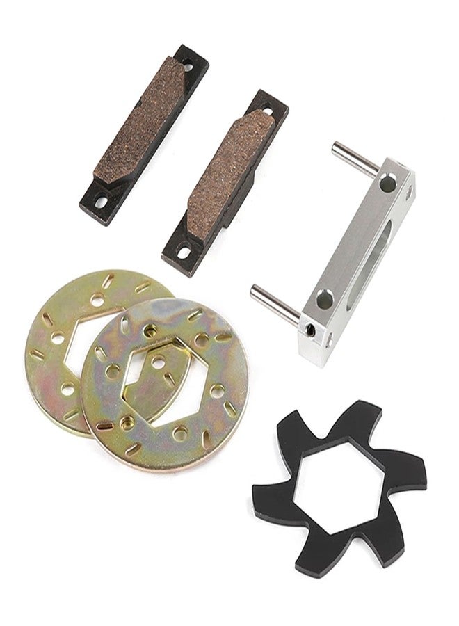 FLMLF طقم وسادات وأقراص فرامل معدنية لسيارات التحكم عن بعد من نوع FLMLF لسيارات HPI ROFUN BAHA ROVAN King Motor BAJA 5B 5T 5SC SS بمقياس 1/5 (فضي أسود) - Image 3